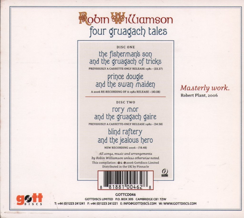 Robin Williamson - Four Gruagach Tales - Double Cd