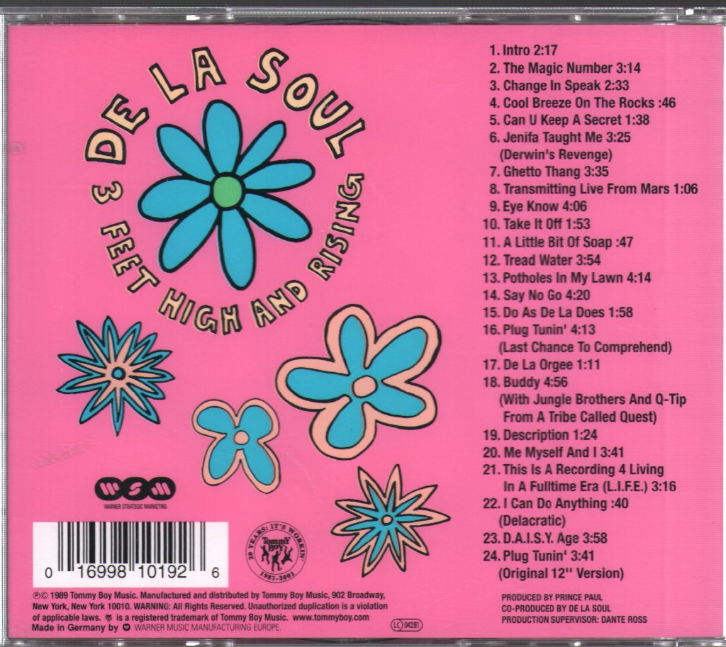 De La Soul - 3 Feet High And Rising - Double Cd
