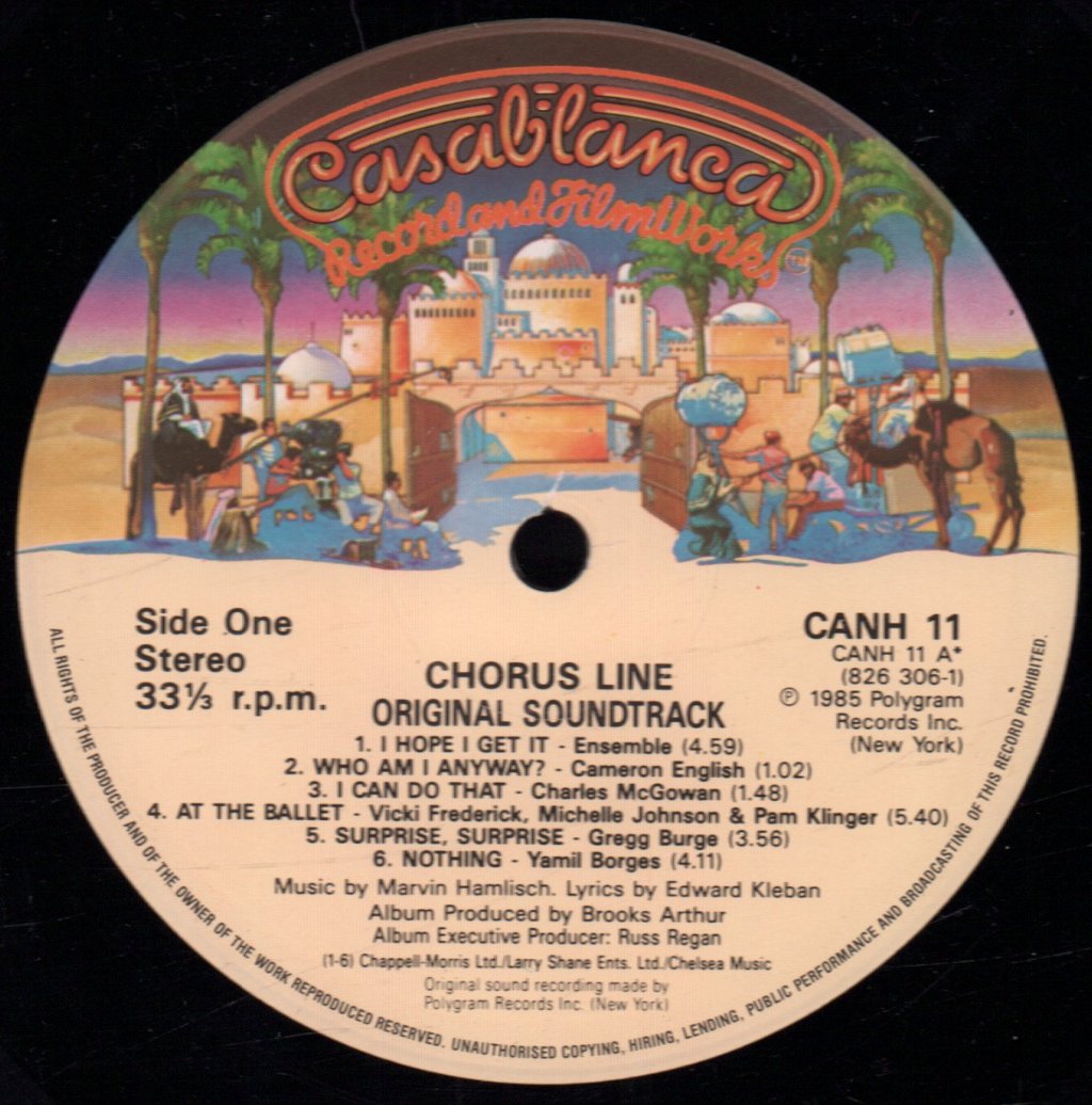 A Chorus Line The Movie - Original Motion Picture Soundtrack - Lp