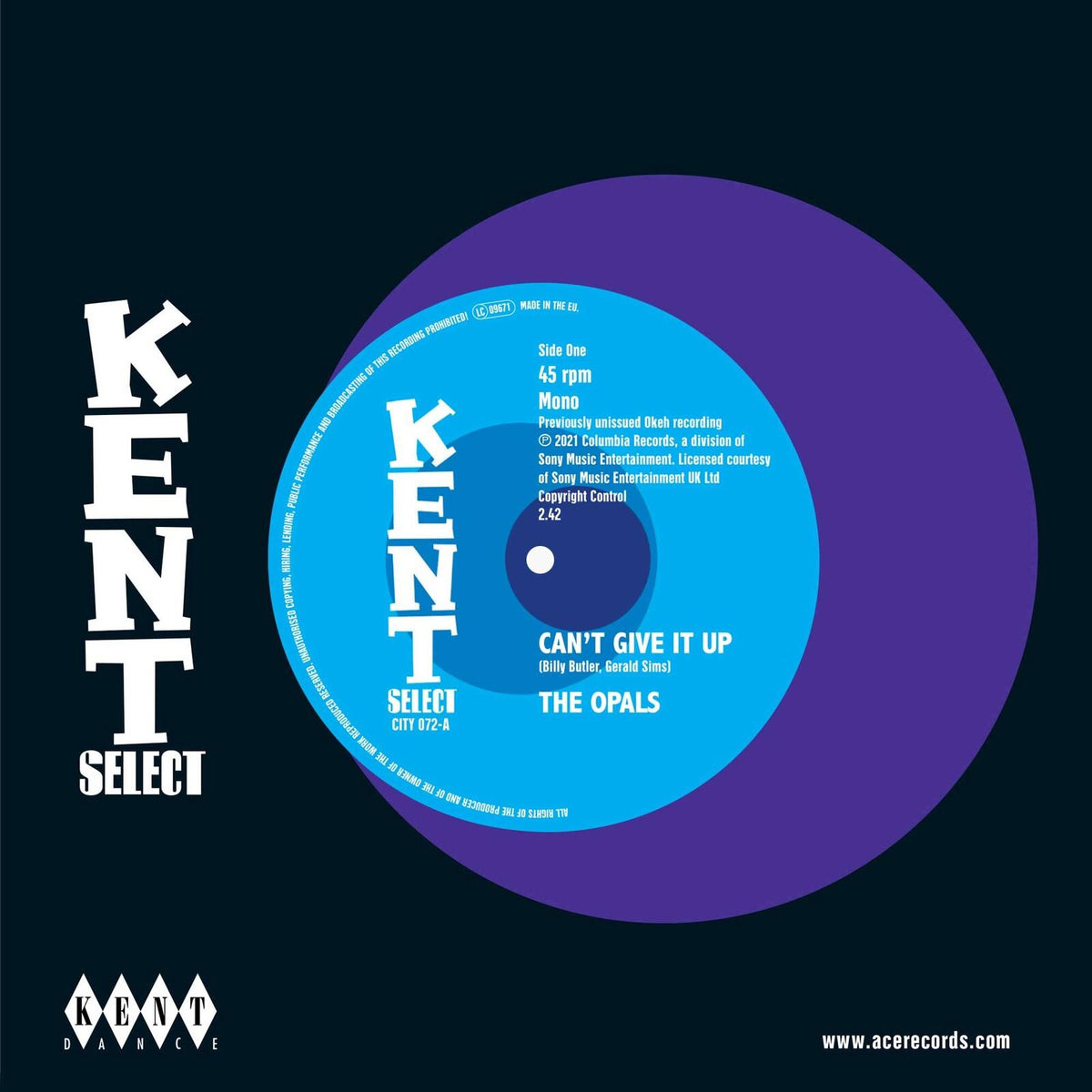 Opals - Can't Give It Up - 7 Inch
