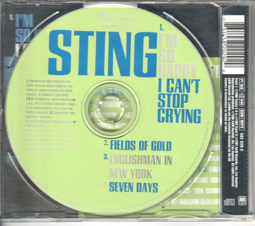 Sting - I'm So Happy I Can't Stop Crying - Cd