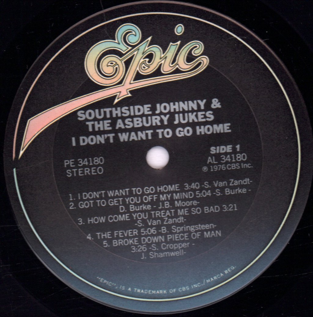 Southside Johnny & The Asbury Jukes - I Don't Want To Go Home - Lp
