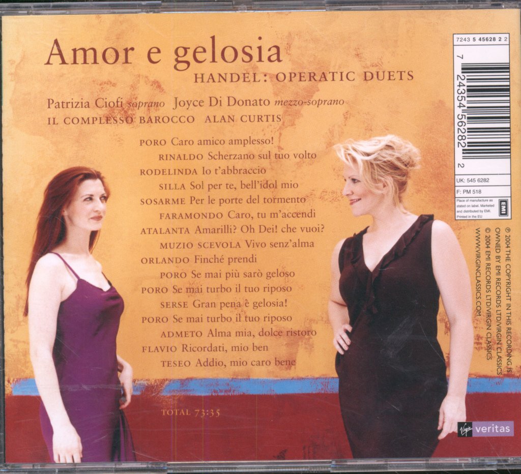 Patrizia Ciofi, Joyce DiDonato, Il Complesso Barocco - Amor E Gelosia - Handel: Operatic Duets - Cd
