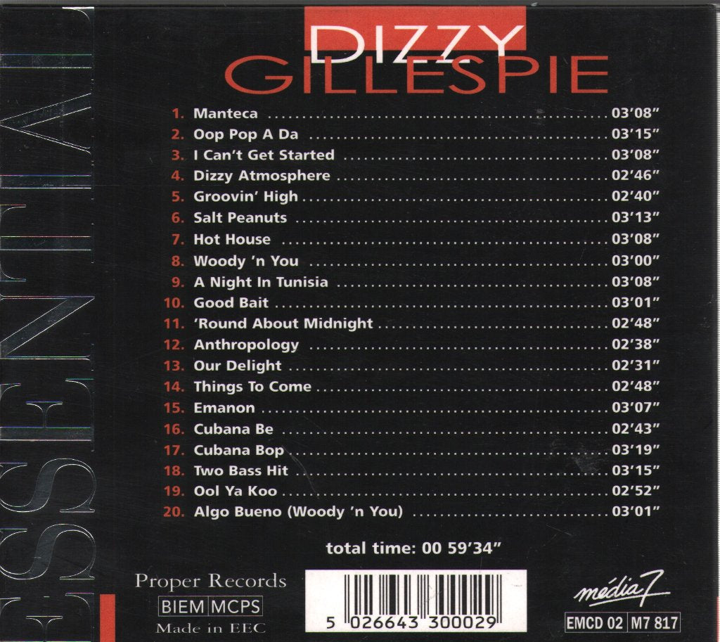 Dizzy Gillespie - Dizzy Gillespie - Cd
