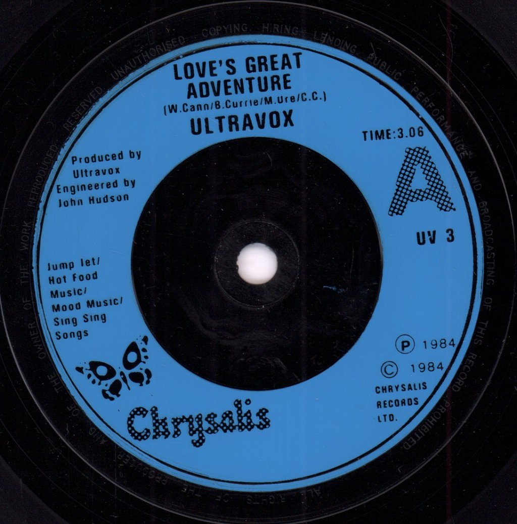 Ultravox - Love's Great Adventure - 7 Inch