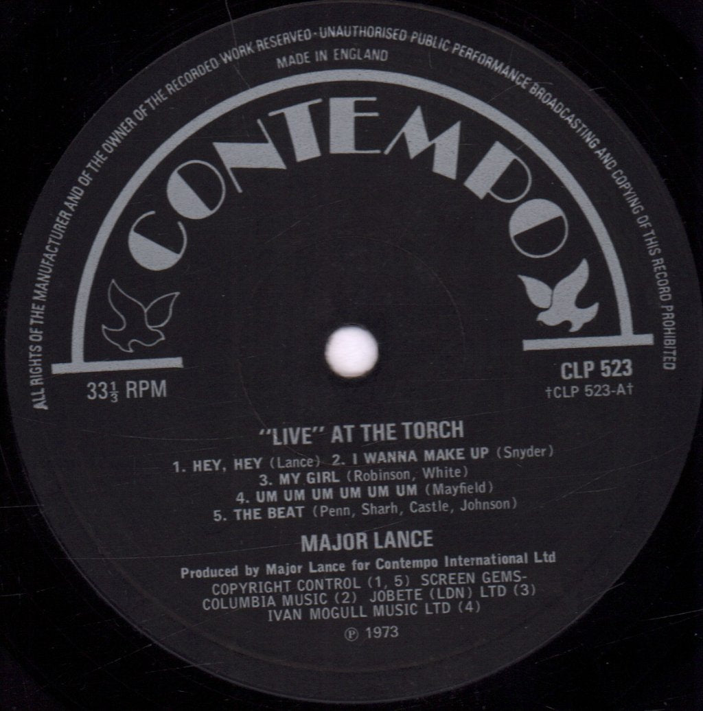 Major Lance - Live At The Torch - Lp