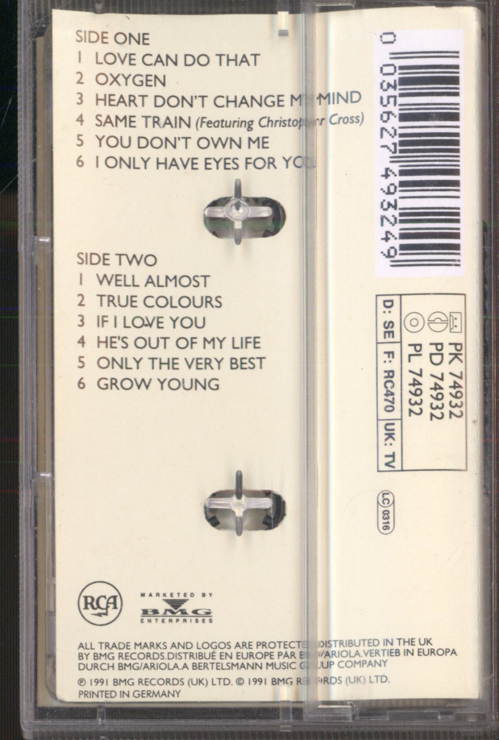 Elaine Paige - Love Can Do That - Cassette