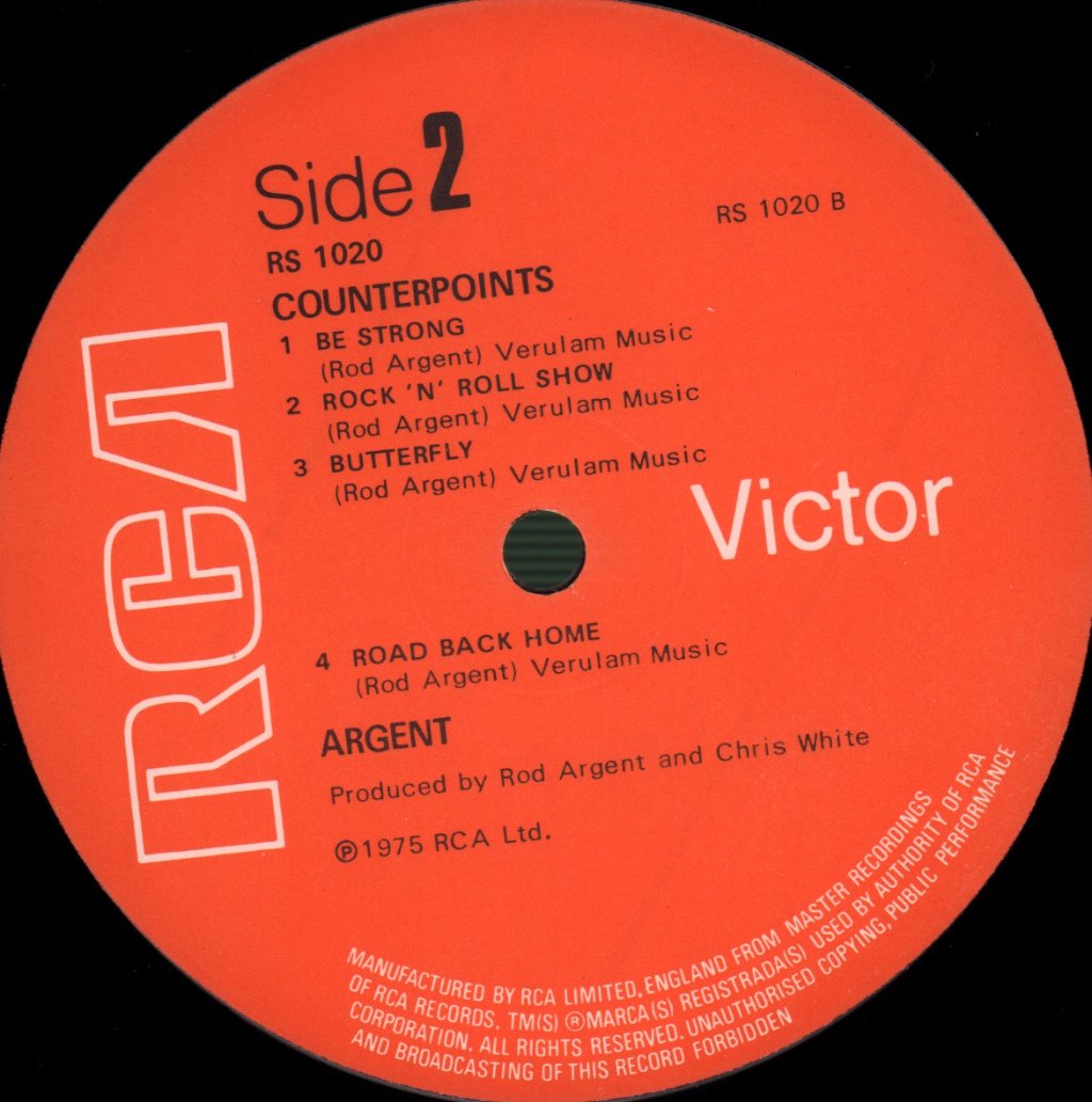 Argent - Counterpoints - Lp