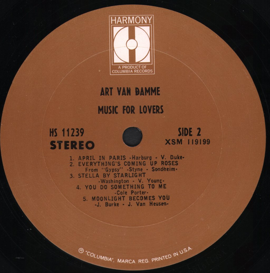 Art Van Damme - Music For Lovers - Lp