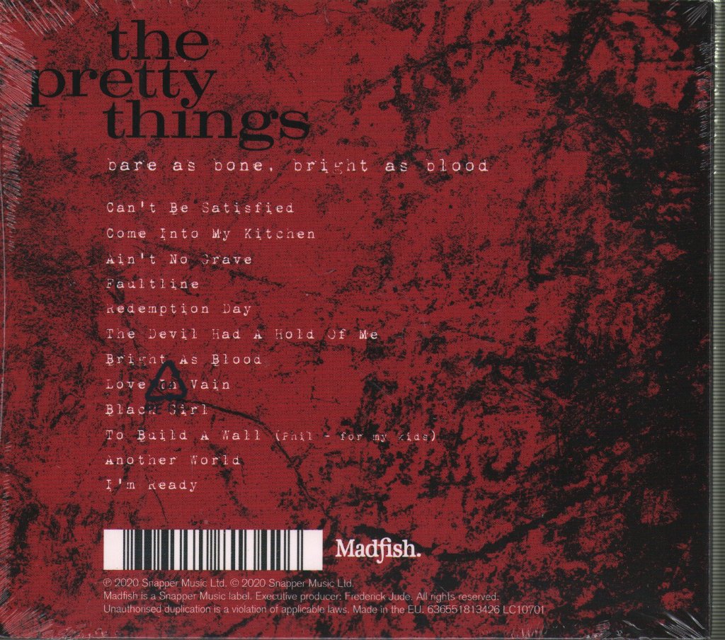 Pretty Things - Bare As Bone, Bright As Blood - Cd