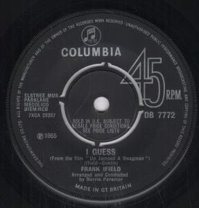 Frank Ifield - I Guess - 7 Inch