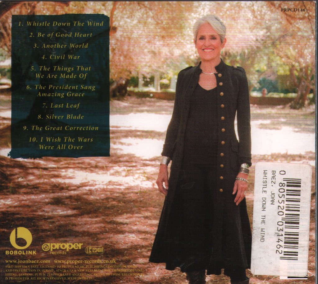 Joan Baez - Whistle Down The Wind - Cd