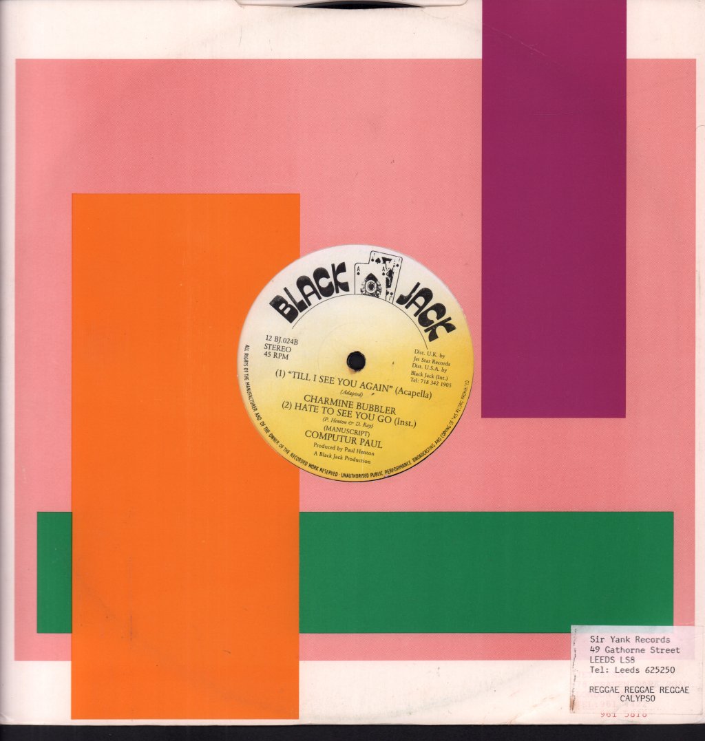 Charmine Bubbler - Till I See You Again - 12 Inch