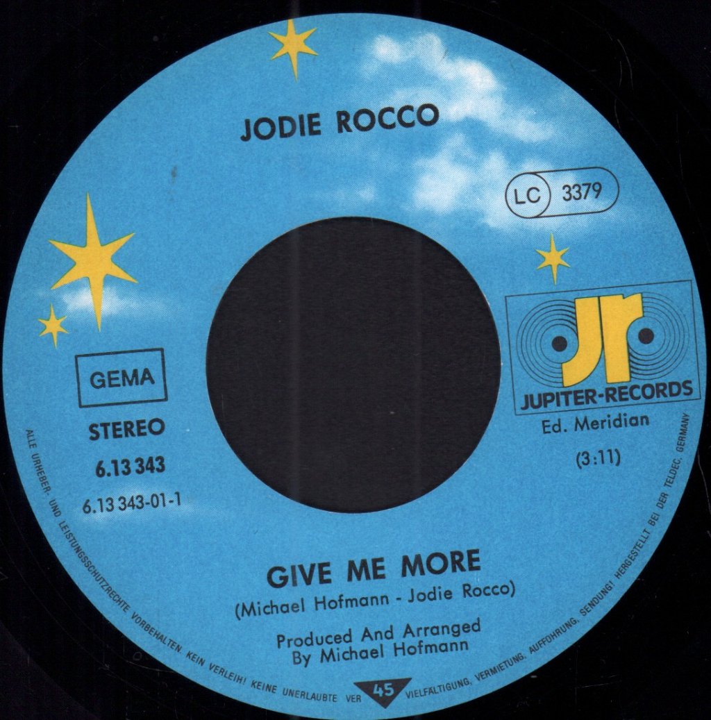 Jodie Rocco - Give Me More - 7 Inch