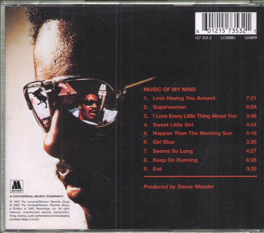 Stevie Wonder - Music Of My Mind - Cd