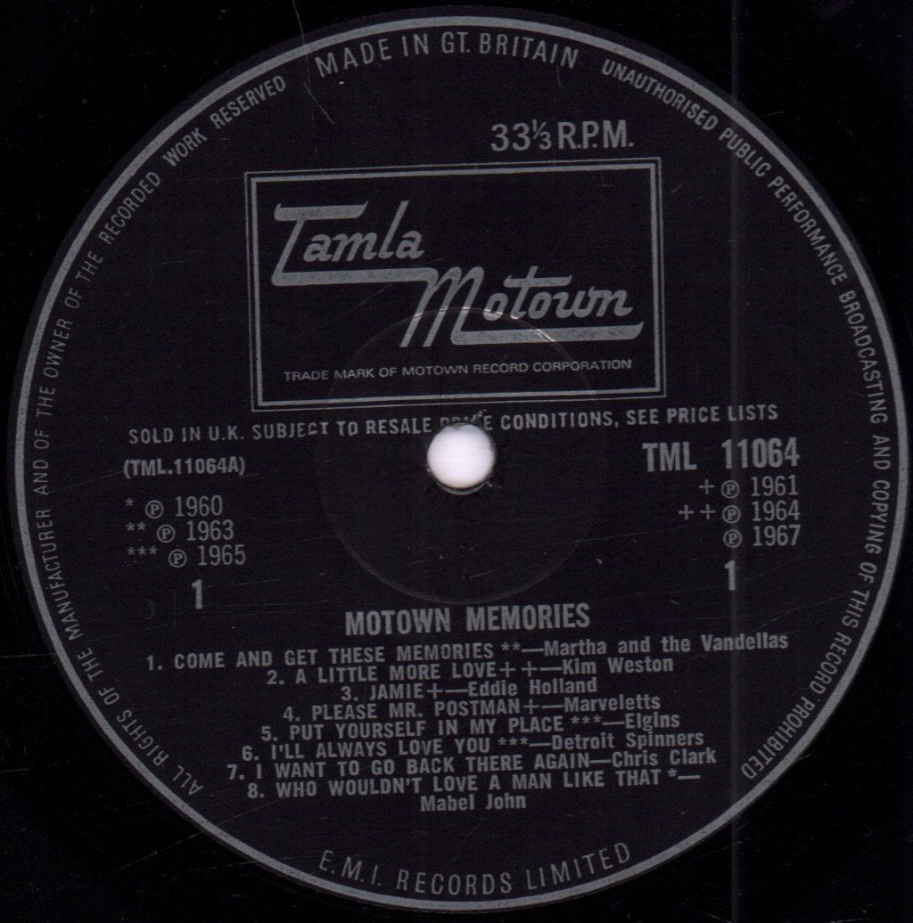 Various Artists - Motown Memories - Lp