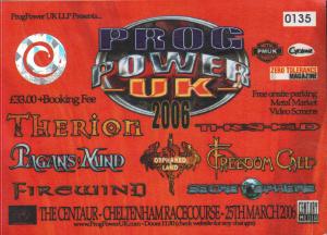 Prog Power Uk - 2006 - Ticket