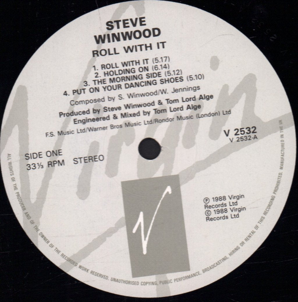 Steve Winwood - Roll With It - Lp