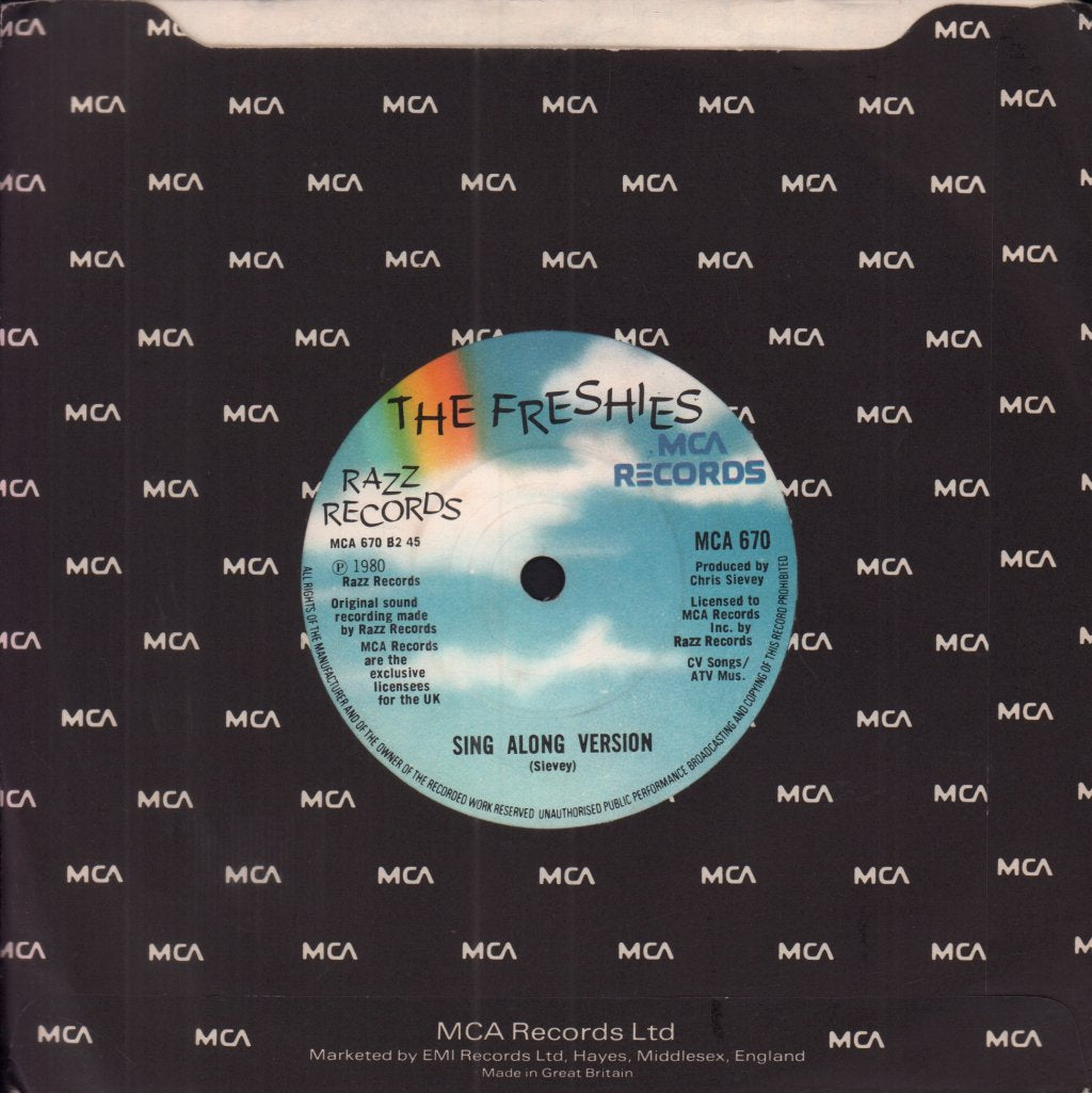 Freshies - I'm In Love With The Girl On The Virgin Manchester Mega - 7 Inch