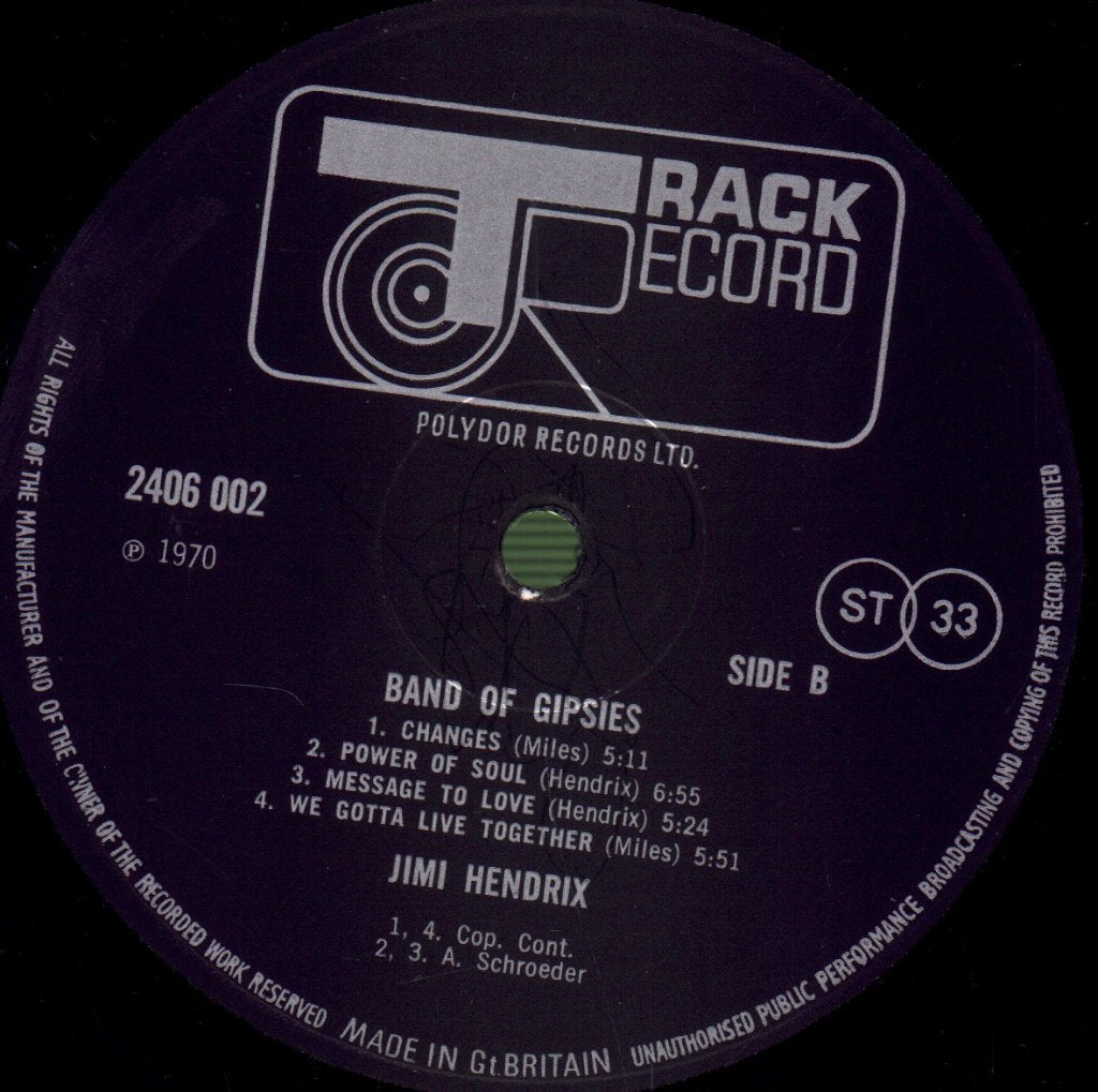 Jimi Hendrix - Band Of Gypsies - Lp