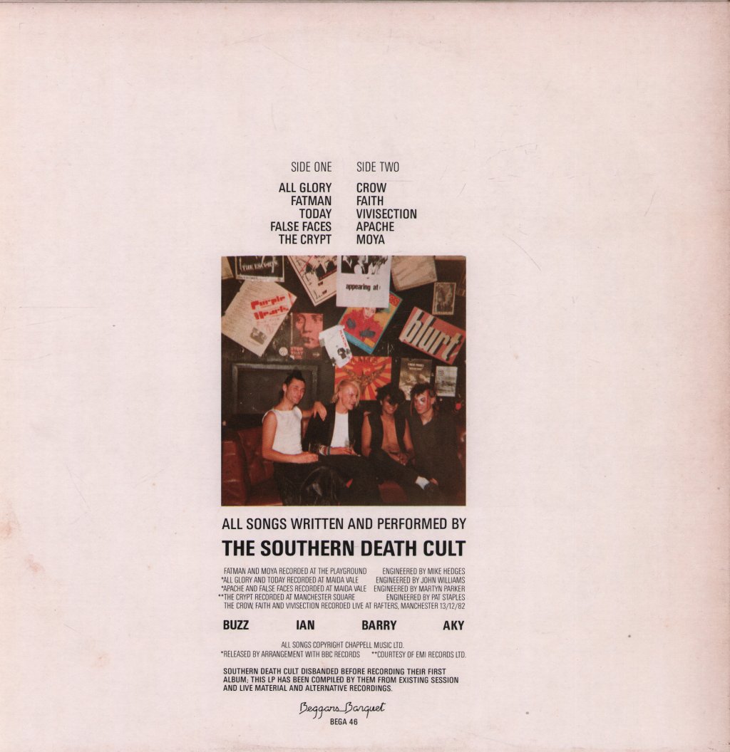 Southern Death Cult - Southern Death Cult - Lp