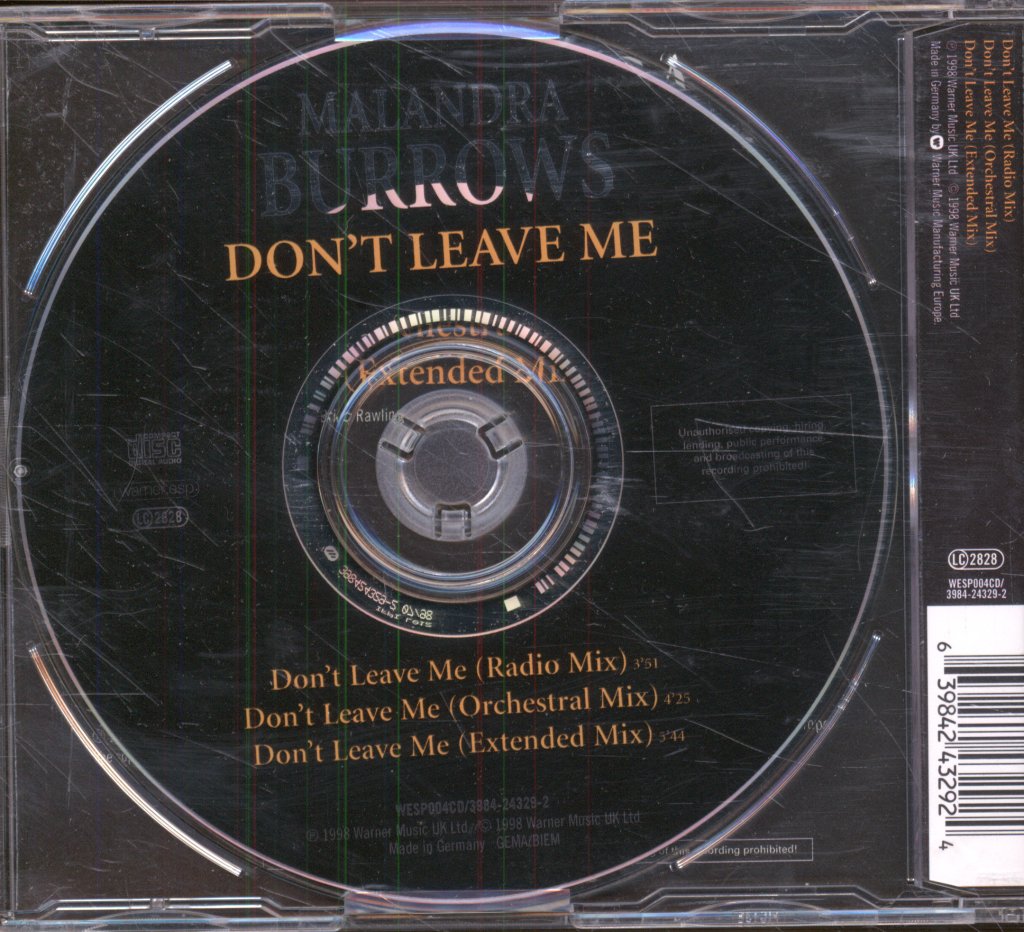 Malandra Burrows - Dont Leave Me - Cd