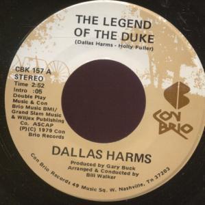 Dallas Harms - Legend Of The Duke - 7 Inch