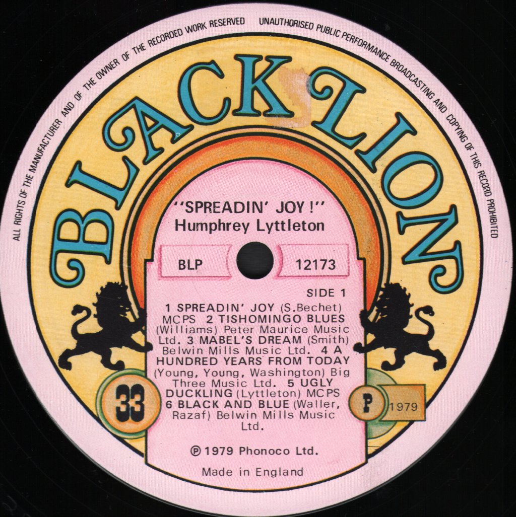 Humphrey Lyttelton - Spreadin' Joy - Lp