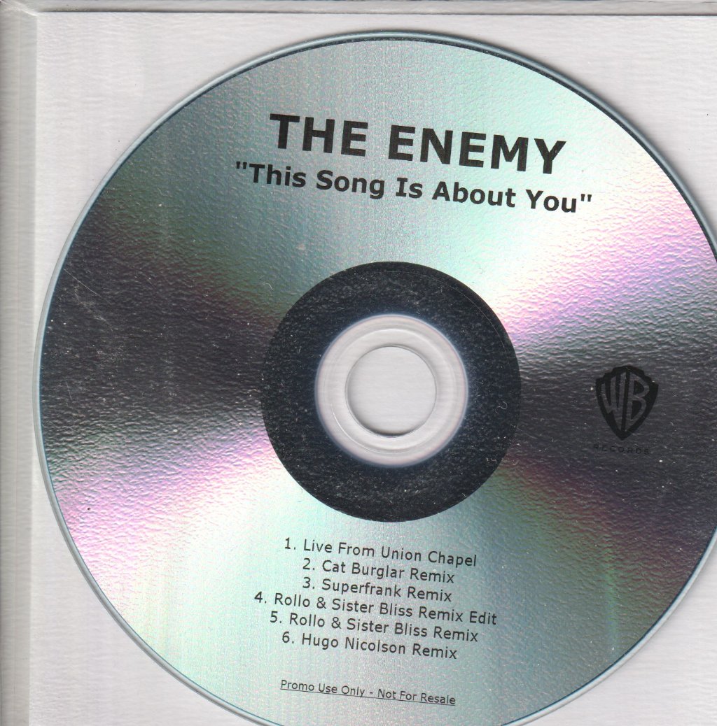 Enemy (Indie) - This Song Is About You - Cdr
