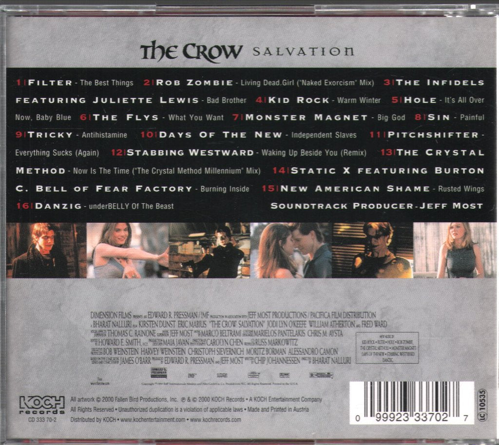 Crow: Salvation - Original Motion Picture Soundtrack - Cd