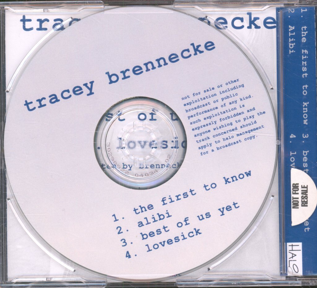 Tracey Brennecke - Alibi - Cdr