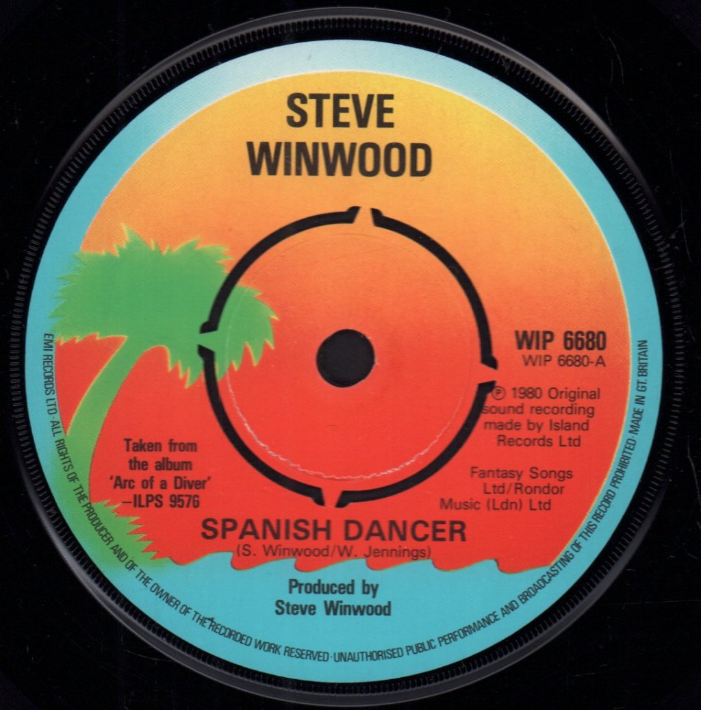Steve Winwood - Spanish Dancer - 7 Inch