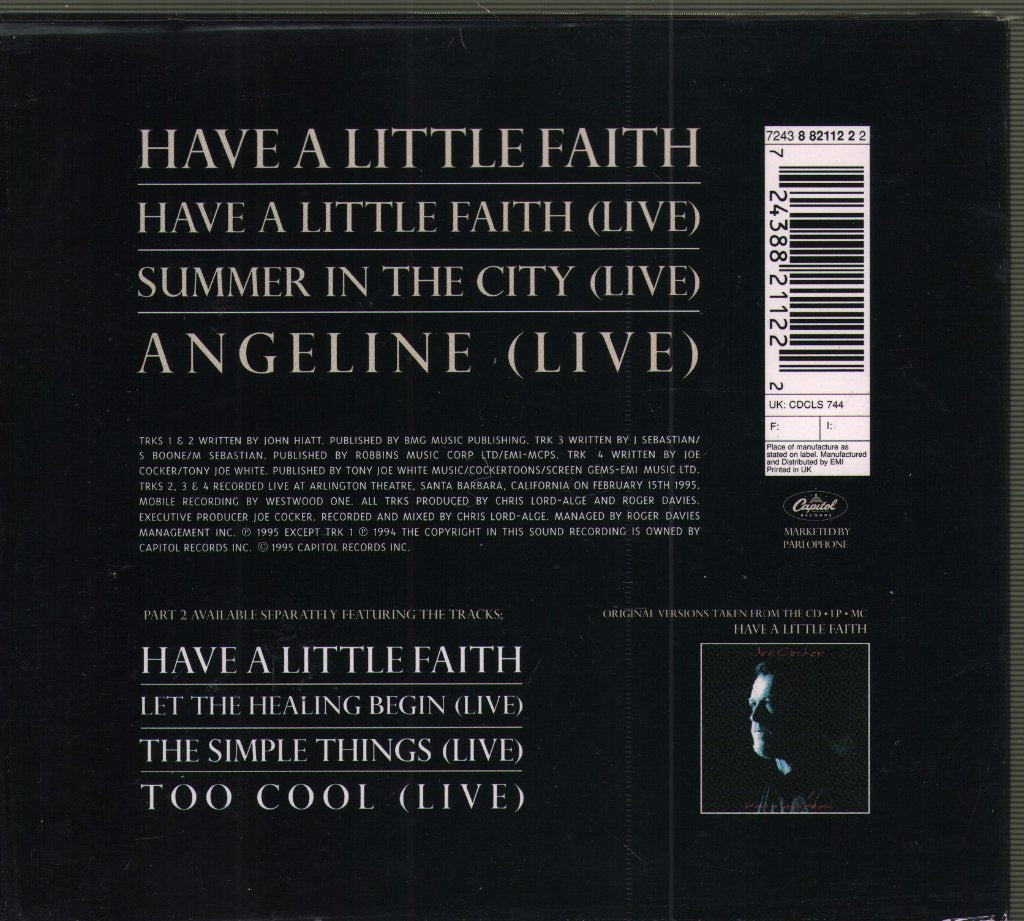 Joe Cocker - Have A Little Faith - Double Cd