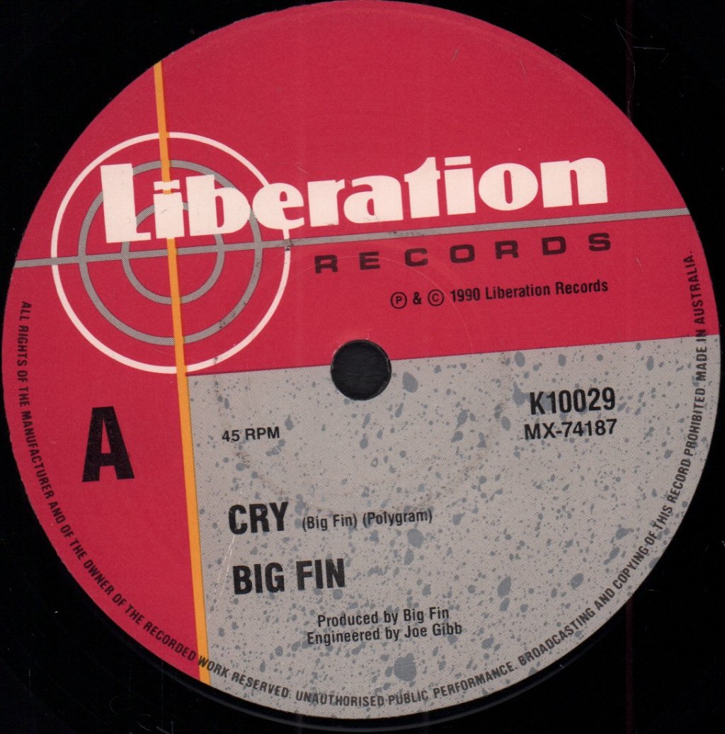 Big Fin - Cry - 7 Inch