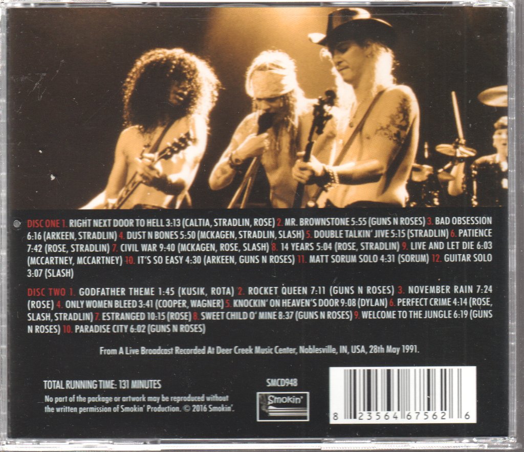 Guns N' Roses - Deer Creek 1991 - Double Cd
