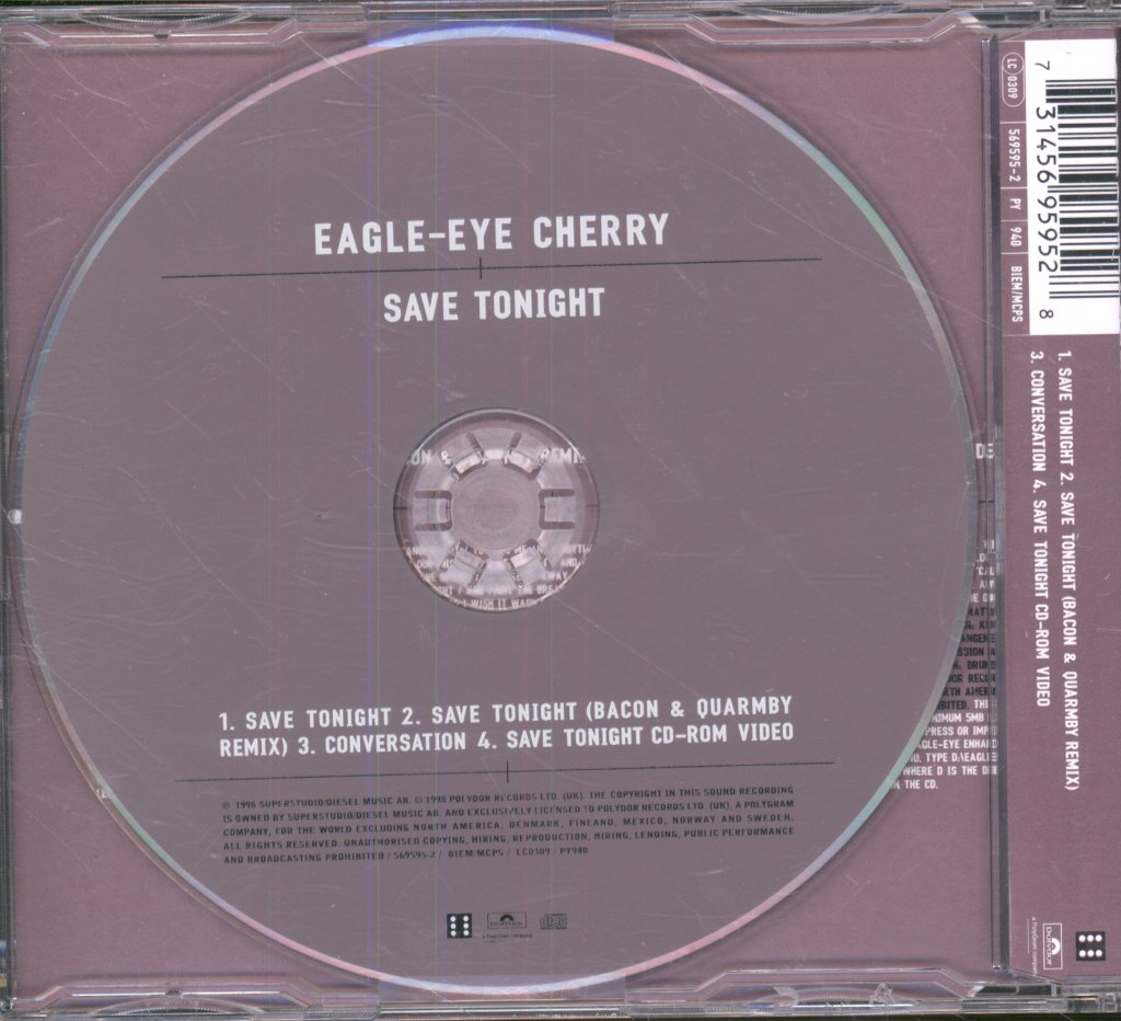 Eagle Eye Cherry - Save Tonight - Cd