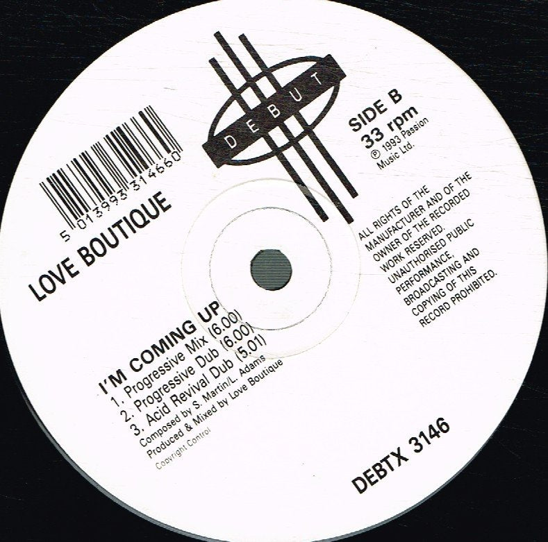 Love Boutique - I'm Coming Up - 12 Inch
