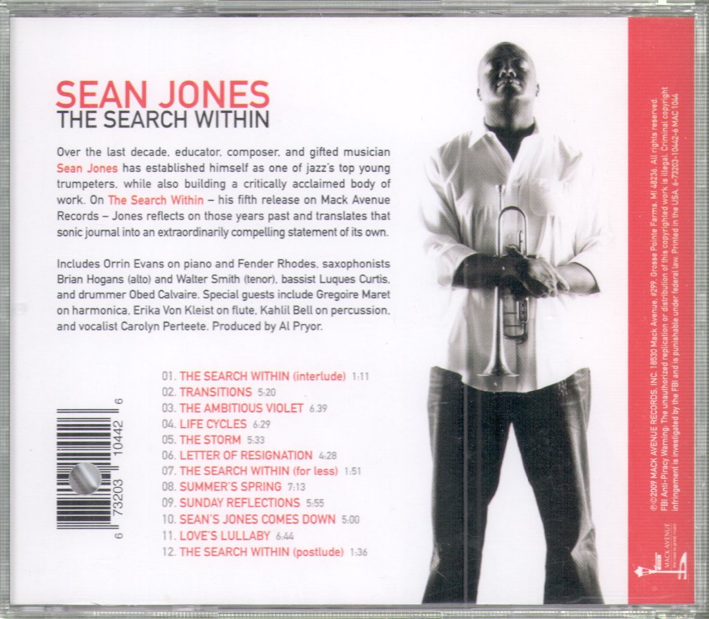 Sean Jones - Search Within - Cd