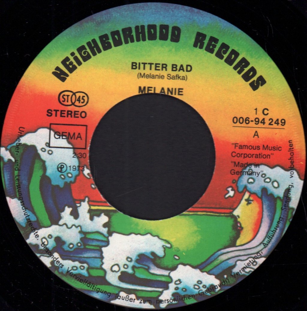 Melanie - Bitter Bad - 7 Inch