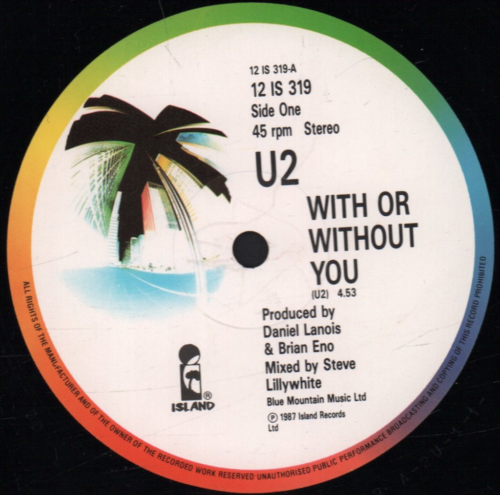 U2 - With Or Without You - 12 Inch