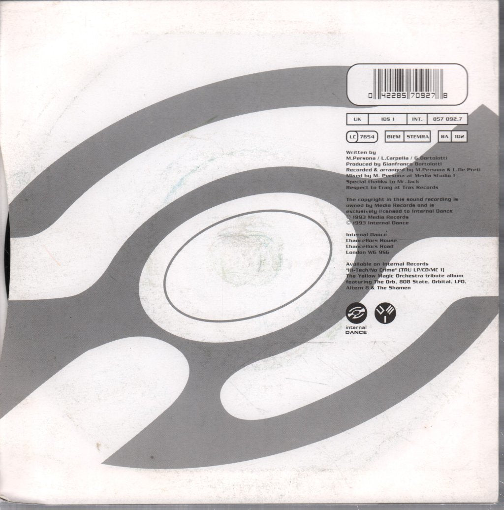 Cappella - U Got 2 Know - 7 Inch