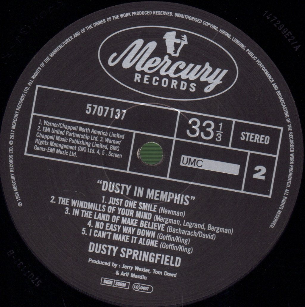 Dusty Springfield - Dusty In Memphis - Lp