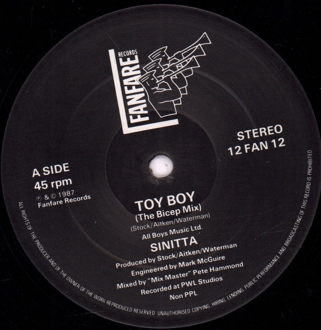 Sinitta - Toy Boy - 12 Inch