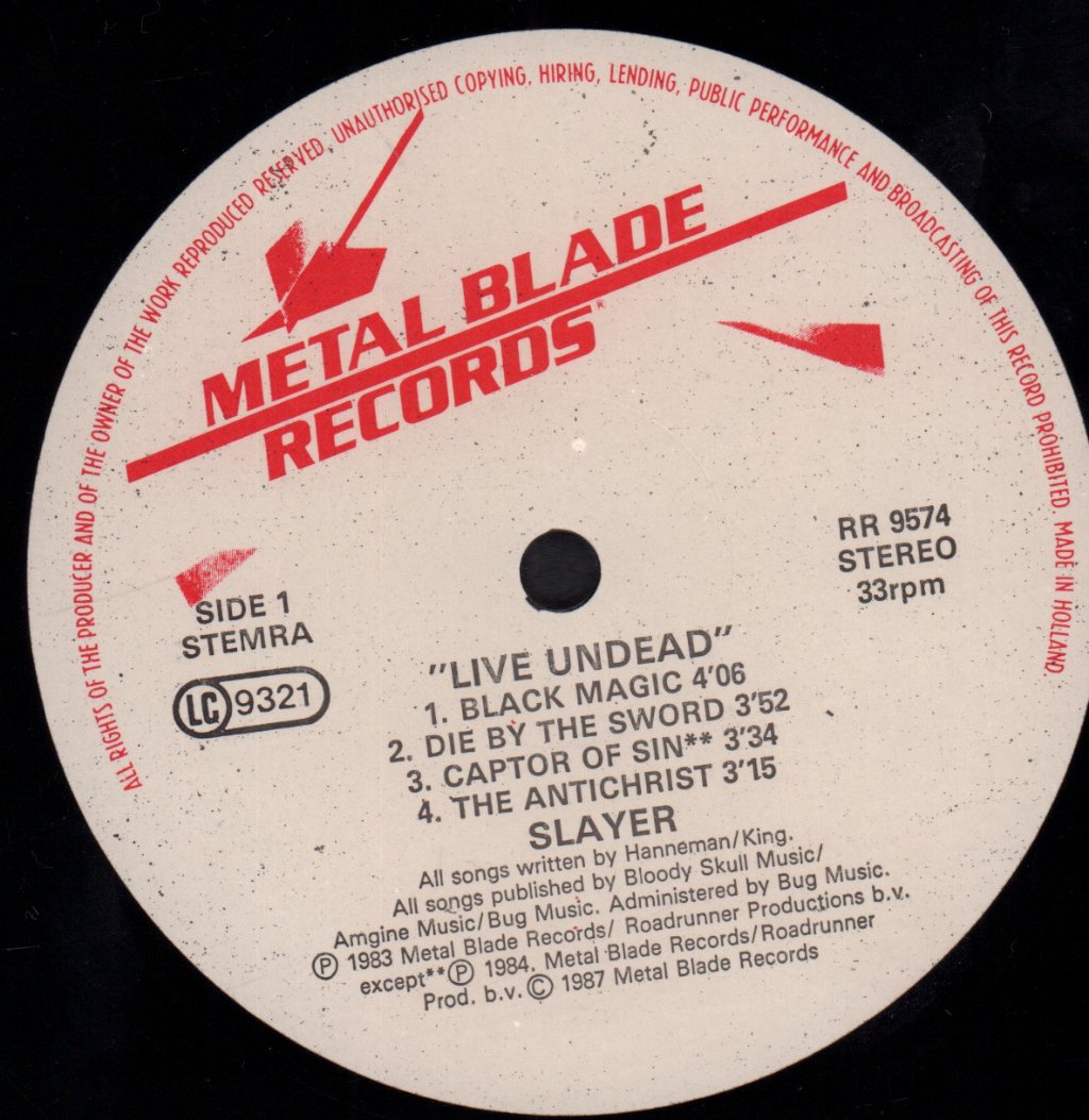 Slayer - Live Undead - Lp
