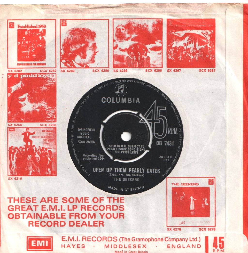 Seekers - I'll Never Find Another You - 7 Inch