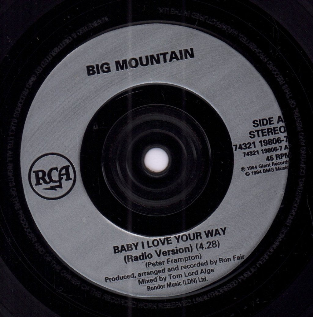 Big Mountain - Baby I Love Your Way - 7 Inch