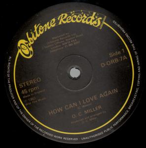 O.c. Miller - How Can I Love Again - 12 Inch