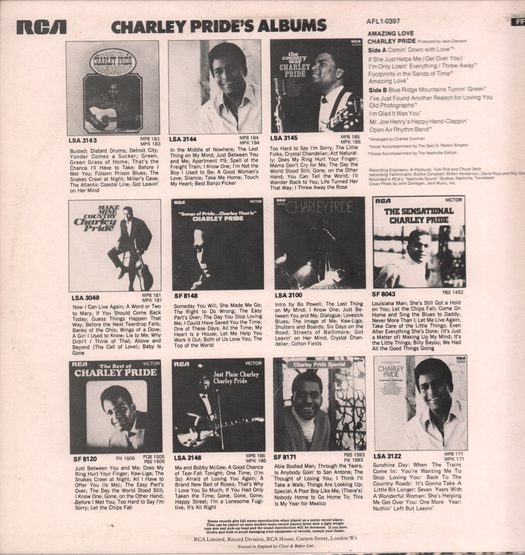 Charley Pride - Amazing Love - Lp