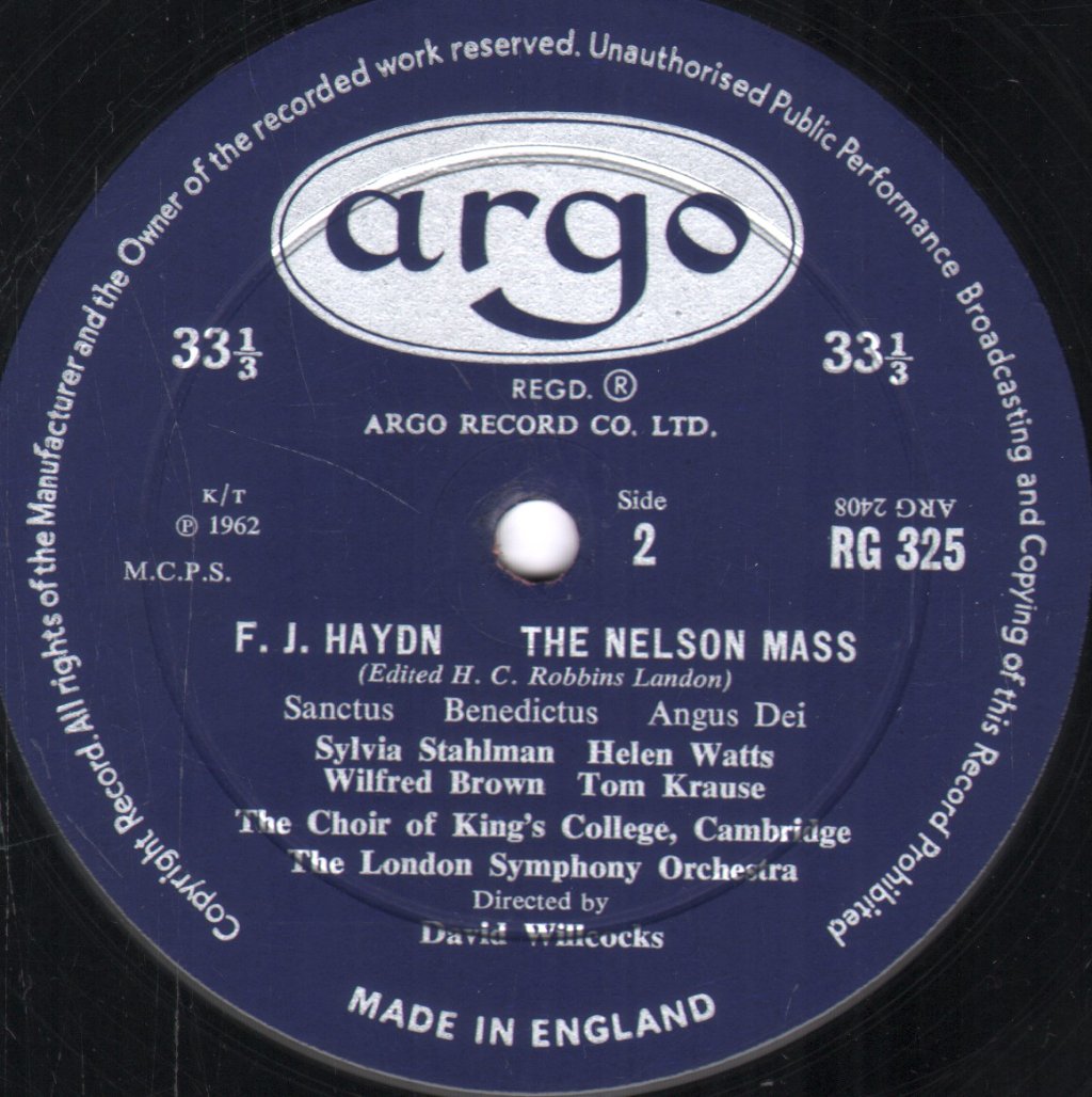 Sylvia Stahlman / Helen Watts / London Symphony Orch. - Franz Joseph Haydn - Nelson Mass - Lp