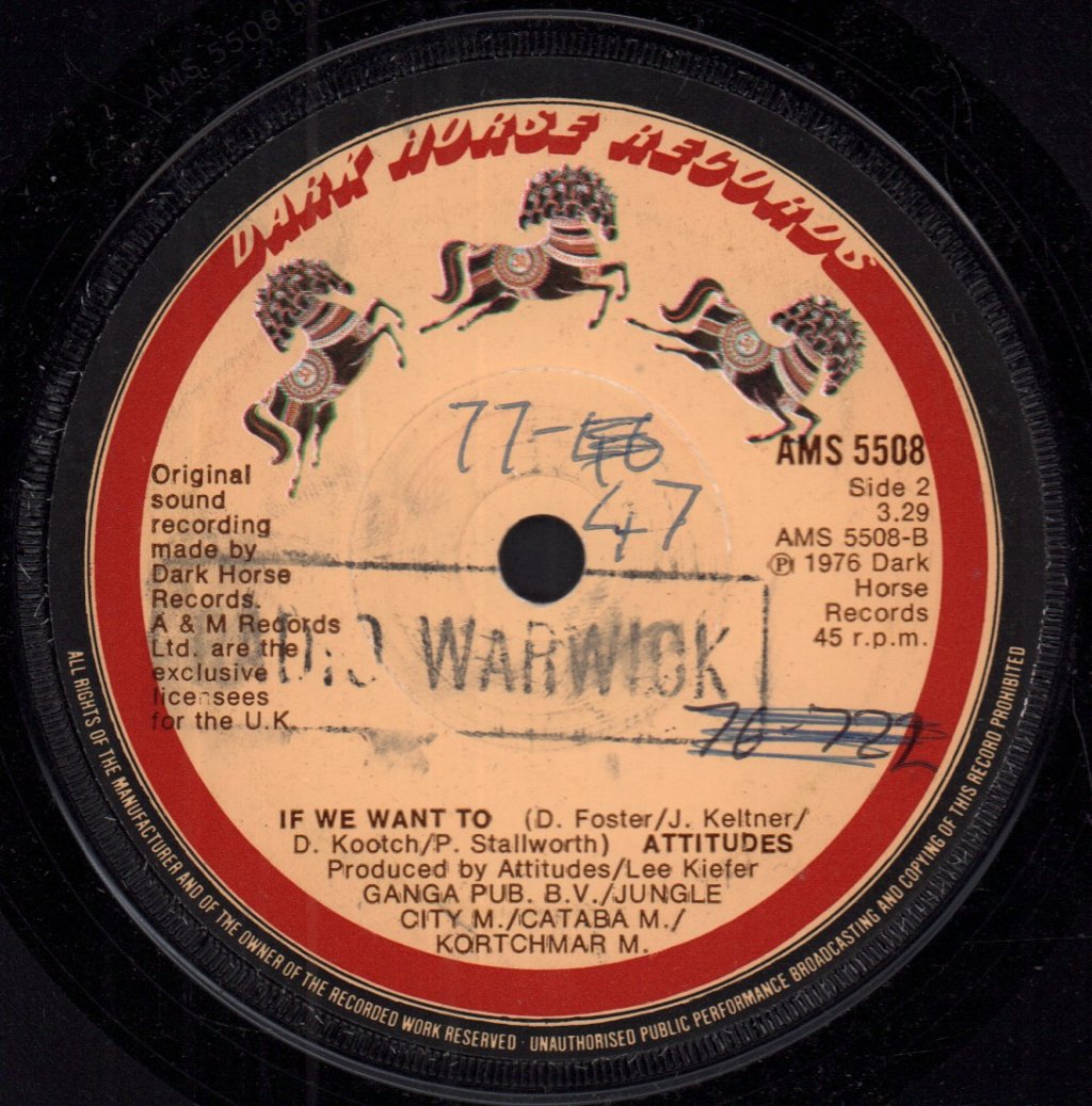 Attitudes - Sweet Summer Music - 7 Inch
